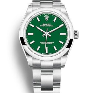 Rolex Replica Oyster Perpetual Lady 31mm Green Dial 277200 Luxury Women's Watch