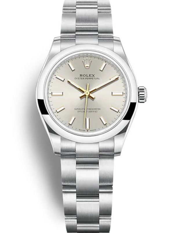 Rolex Oyster Perpetual Lady 31mm Silver Dial Replica - Luxury High Quality Timepiece for Women