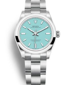 Rolex Oyster Perpetual Replica Lady 31mm Tiffany Blue Dial High Quality Luxury Watch
