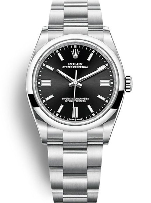 Rolex Oyster Perpetual Replica Lady 36mm Black Dial 126000 Luxury Women's Watch