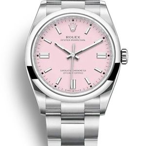 Rolex Oyster Perpetual Replica Lady 36mm Candy Pink Dial 126000 Luxury High Quality Watch