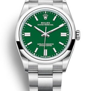 Rolex Oyster Perpetual Replica Lady 36mm Green Dial 126000 Luxury High Quality Watch