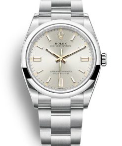 Rolex Oyster Perpetual Replica Lady 36mm Silver Dial High-Quality Luxury Watch