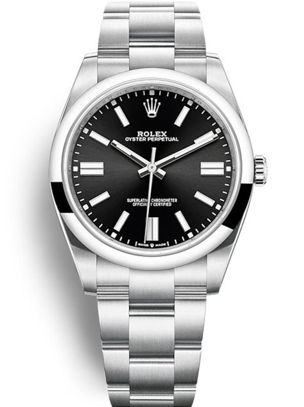Rolex Replica Oyster Perpetual 41mm Black Dial 124300 Luxury High-Quality Watch