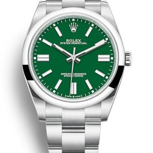Rolex Oyster Perpetual Replica 41mm Green Dial 124300 Luxury High Quality Timepiece