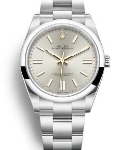 Rolex Replica Oyster Perpetual 41mm Silver Dial 124300 Luxury High Quality Timepiece