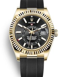 Rolex Sky-Dweller Replica 42mm Black Dial 326238 Luxury High Quality Watch