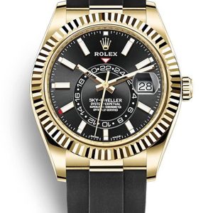 Rolex Sky-Dweller Replica 42mm Black Dial 326238 Luxury High Quality Watch