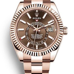 Rolex Sky-Dweller Replica 42mm Chocolate Dial 326935 Luxury High Quality Swiss Watch