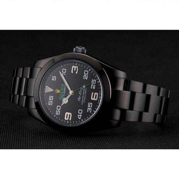 Rolex Air-King Replica 38mm Black Dial Luxury Watch High Quality Timepiece - Image 4