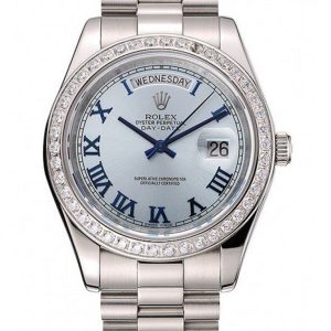 Superclone Rolex Day-Date 40mm Blue Dial Replica - Luxury High-Quality Timepiece