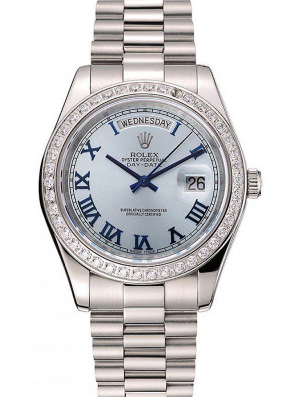 Superclone Rolex Day-Date 40mm Blue Dial Replica - Luxury High-Quality Timepiece