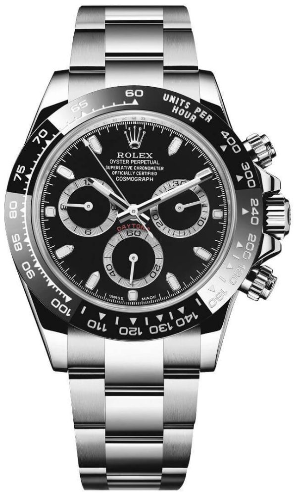 Rolex Daytona Superclone Replica "Reverse Panda" Black Dial 116500LN Luxury High-Quality Watch