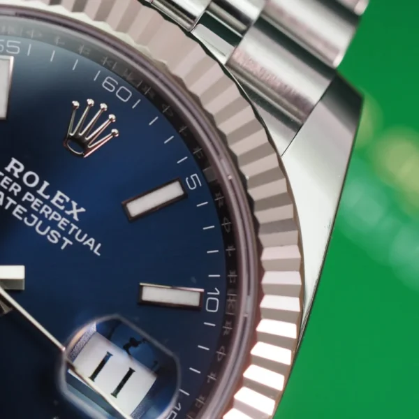 Rolex Datejust Replica 41mm Blue Dial 126334 Jubilee Luxury Watch - Image 2