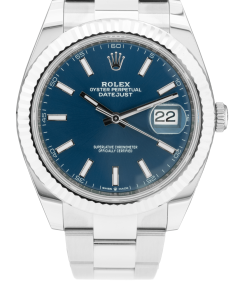 Rolex Datejust 41mm Blue Dial 126334 Oyster Replica Luxury High Quality Watch