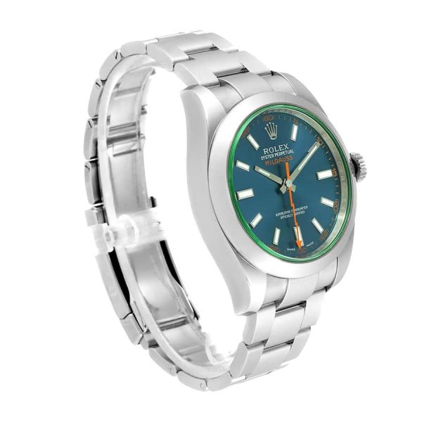 Rolex Milgauss Replica 40mm Blue Dial 116400GV High Quality Luxury Watch - Image 4