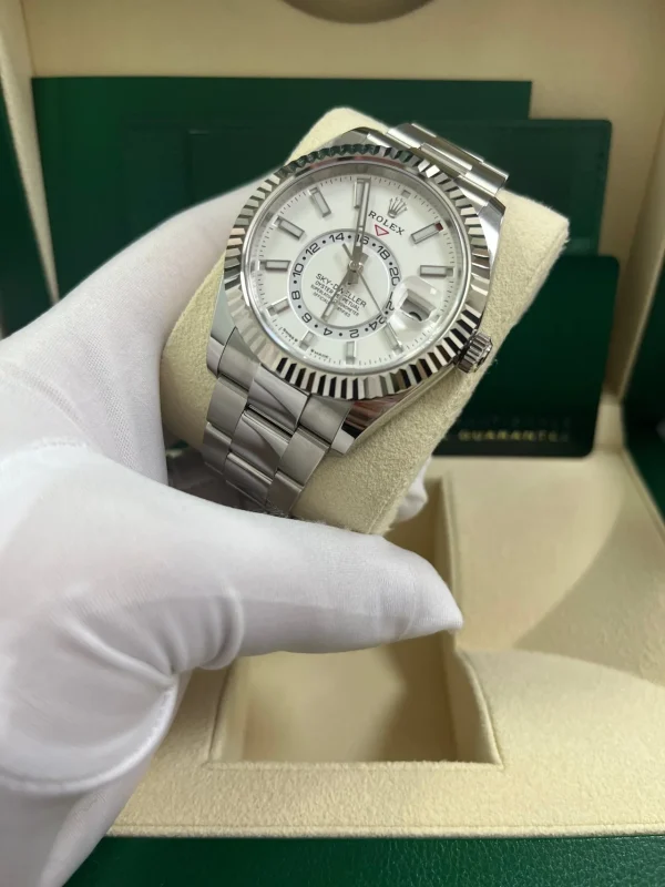 Rolex Sky-Dweller Superclone 336934 Intense White Dial 42 mm Luxury Replica Automatic Watch for Men - Image 2