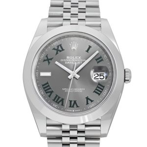 Superclone Rolex Datejust 41mm Rhodium Dial 126300 ??Wimbledon?? Jubilee Replica Luxury Watch for Men