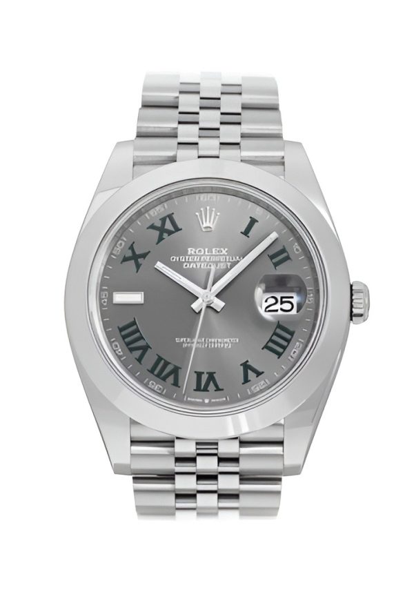 Superclone Rolex Datejust 41mm Rhodium Dial 126300 ??Wimbledon?? Jubilee Replica Luxury Watch for Men