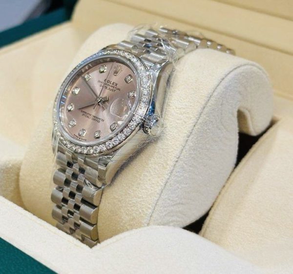 Rolex Datejust Replica 31mm Pink Dial 278384RBR Luxury High Quality Watch - Image 3