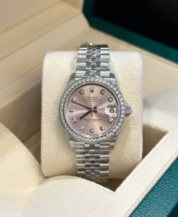 Rolex Datejust Replica 31mm Pink Dial 278384RBR Luxury High Quality Watch - Image 2