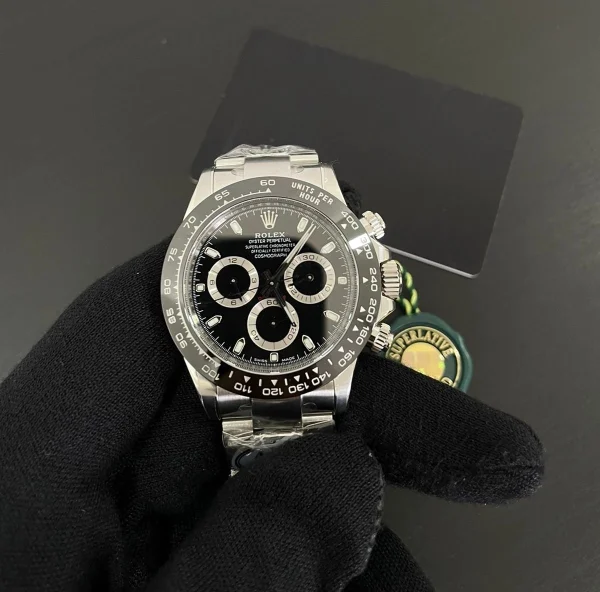 Rolex Daytona Superclone Replica "Reverse Panda" Black Dial 116500LN Luxury High-Quality Watch - Image 2