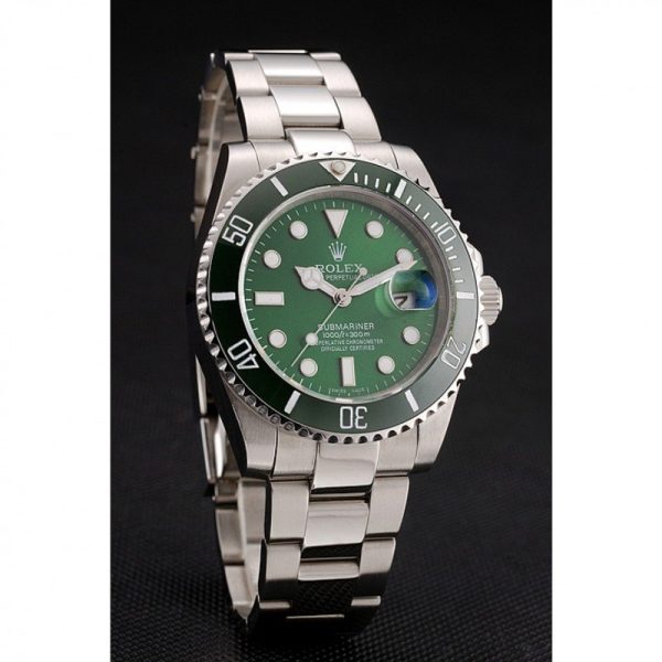 Rolex Submariner Replica 41mm Green Dial Luxury Automatic Men's Watch High Quality Waterproof 1454069 - Image 3
