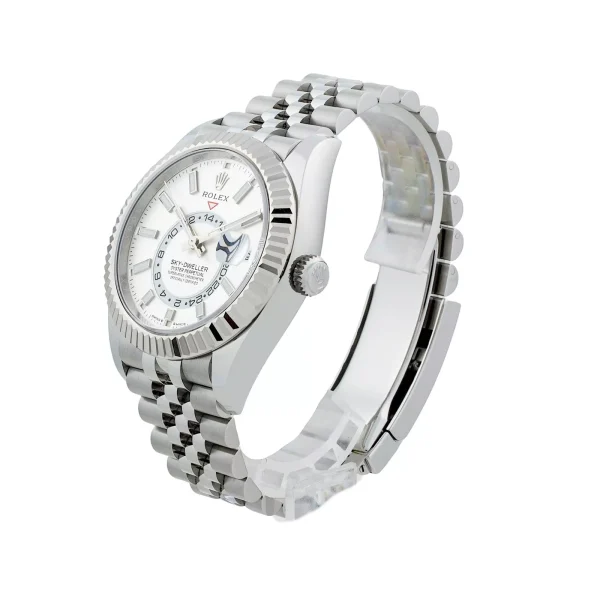 Rolex Sky-Dweller Superclone 336934 Jubilee 42 mm Intense White Dial Replica Luxury Watch - Image 2