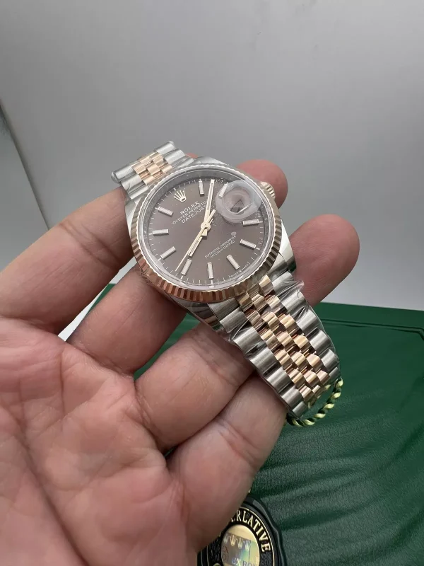 Rolex Datejust 36 mm Chocolate Dial 126231 Jubilee Replica | Luxury Men's Watch - Image 2
