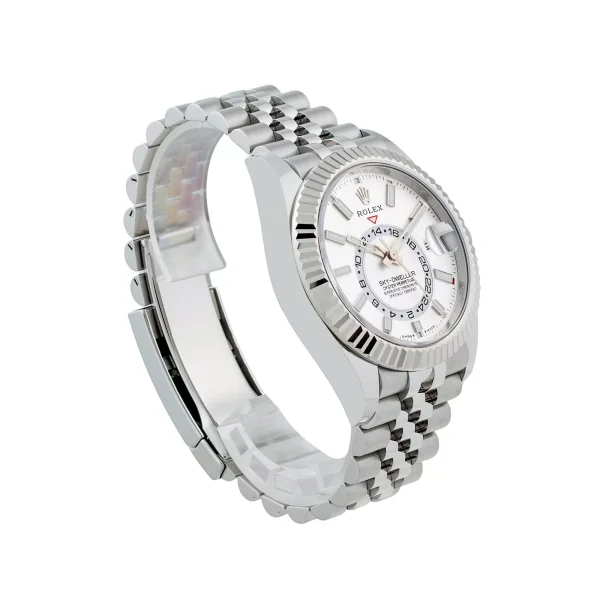 Rolex Sky-Dweller Superclone 336934 Jubilee 42 mm Intense White Dial Replica Luxury Watch - Image 5