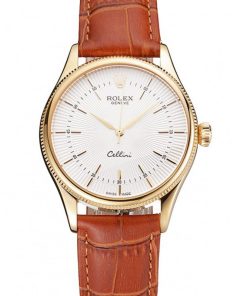 Superclone Rolex Cellini Replica 38mm White Dial Luxury Automatic Men's Watch
