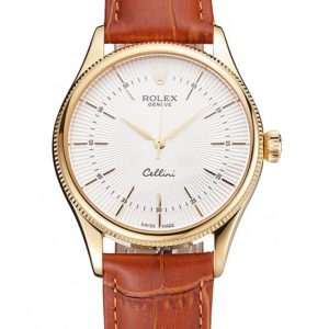 Superclone Rolex Cellini Replica 38mm White Dial Luxury Automatic Men's Watch