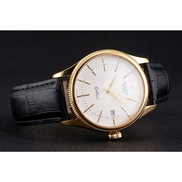 Rolex Cellini Superclone Replica 38mm White Dial Luxury Men's Watch - Image 5