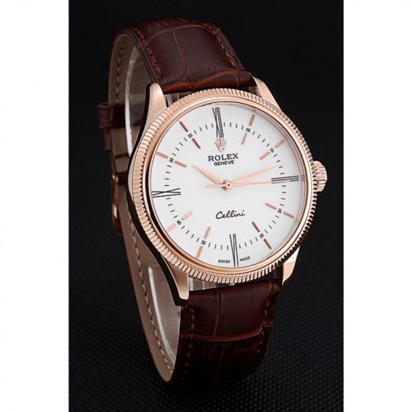 Rolex Cellini Superclone Replica White Dial 39mm Luxury Watch - High Quality Timepiece - Image 3