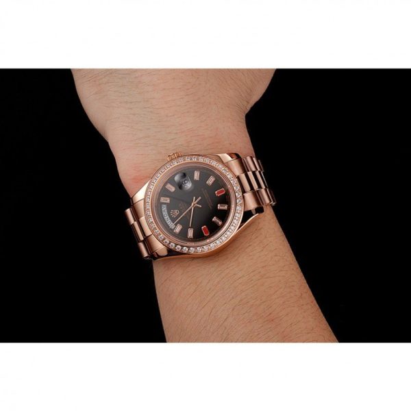 Rolex Day-Date Superclone Replica 40mm Black Dial Luxury Watch for Men - Image 10