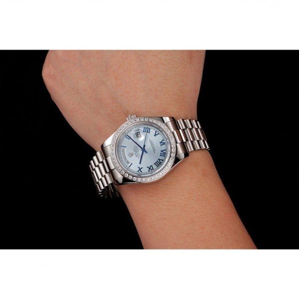 Superclone Rolex Day-Date 40mm Blue Dial Replica - Luxury High-Quality Timepiece - Image 9