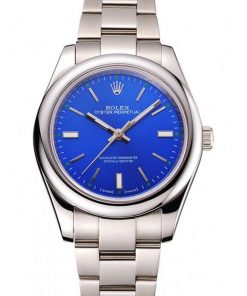 Rolex Oyster Perpetual Replica Date 41mm Blue Dial Luxury Watch for Men