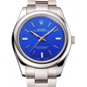 Rolex Oyster Perpetual Replica Date 41mm Blue Dial Luxury Watch for Men