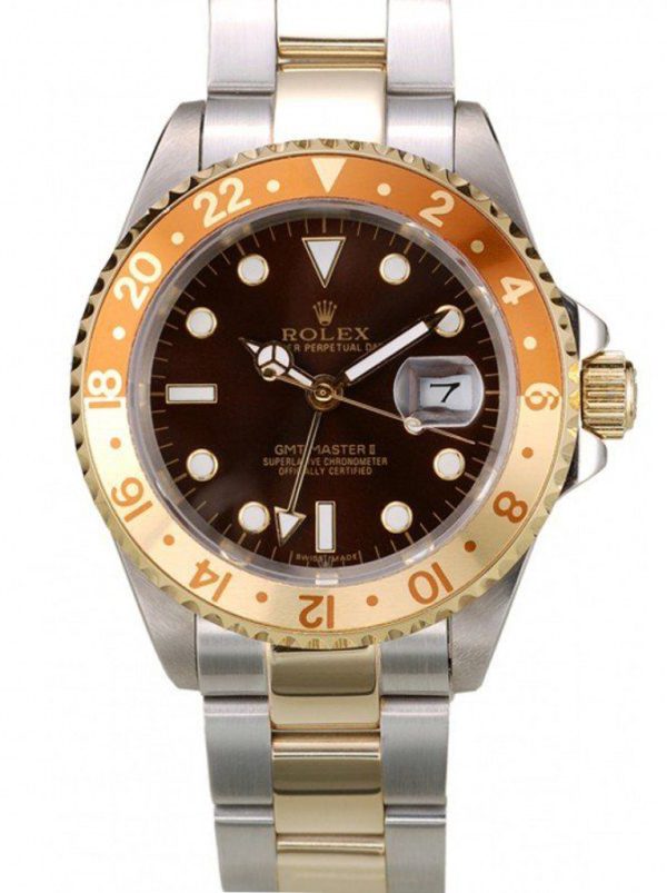 Rolex GMT-Master II Replica 40mm Black Dial Luxury Watch PR151515 High Quality