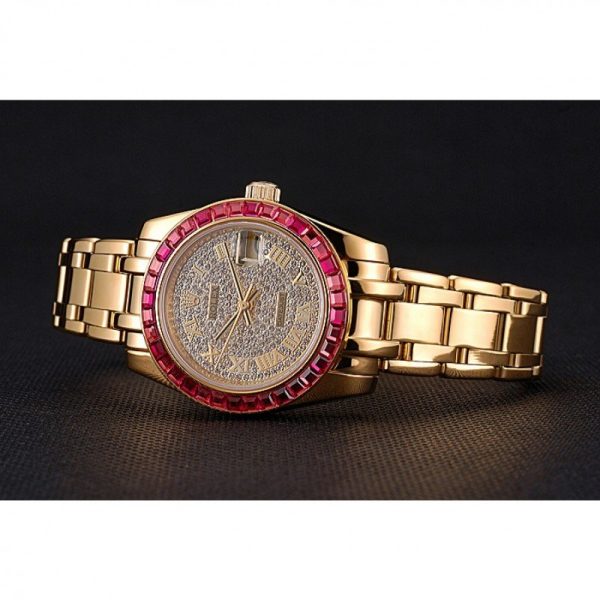 Rolex Datejust 33mm Diamond Dial Replica | Luxury Women's Watch | High Quality Automatic - Image 4