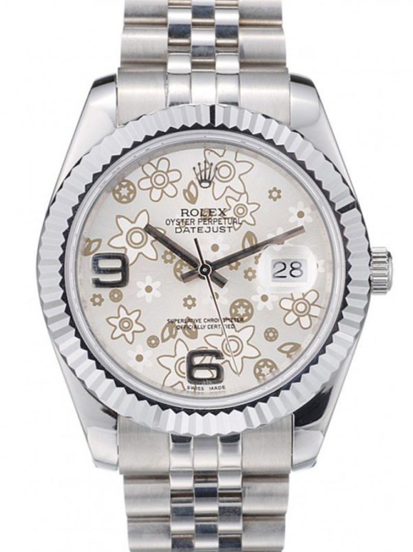 Rolex Datejust 41mm Silver Dial Replica Luxury Automatic Men's Watch - High Quality Waterproof Timepiece