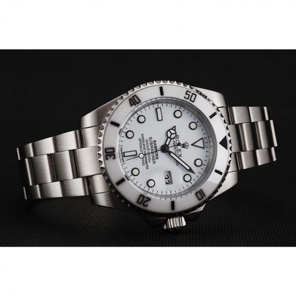 Rolex Submariner Replica High Quality White Dial 40mm Luxury Watch 1453863 - Image 3