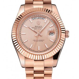 Rolex Day-Date Superclone Replica 40mm Rose-Gold Dial Luxury High-Quality Timepiece