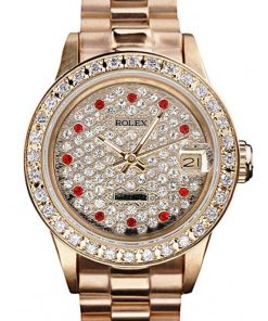 Rolex Datejust 28mm Silver Dial Replica Luxury Women's Watch