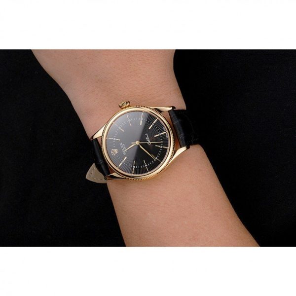 Rolex Cellini Superclone Replica 38mm Black Dial Luxury Watch - Image 10