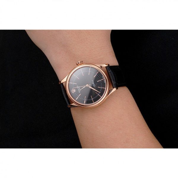 Rolex Cellini Superclone Replica 38mm Black Dial Luxury Automatic Watch for Men - Image 10