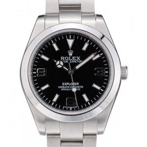 Rolex Explorer Superclone Replica 39mm Black Dial Luxury Watch for Men