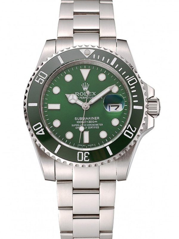 Rolex Submariner Replica 41mm Green Dial Luxury Automatic Men's Watch High Quality Waterproof 1454069
