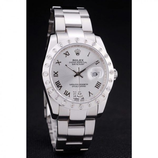 Rolex Datejust Replica 36mm Silver Dial Luxury Automatic Men's Watch - Image 3