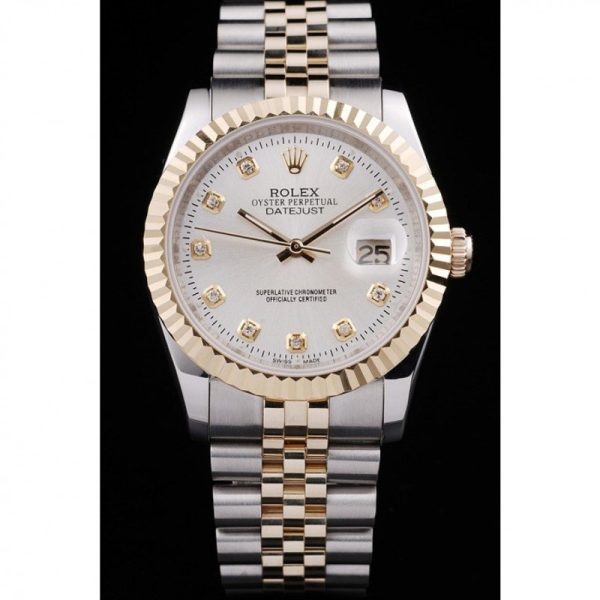 Rolex Datejust Superclone Replica 36mm White Dial Luxury Watch - High Quality Timepiece - Image 2